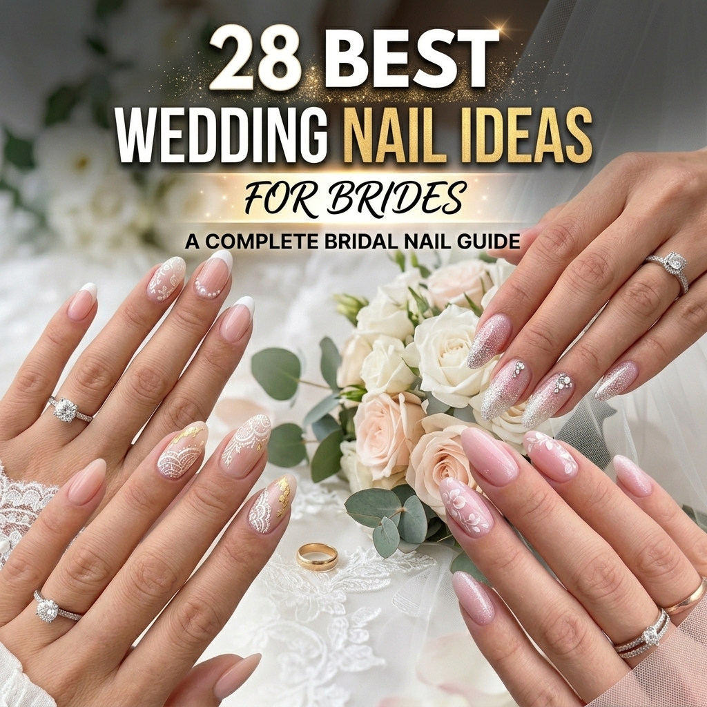 28 Best Wedding Nail Ideas for Brides